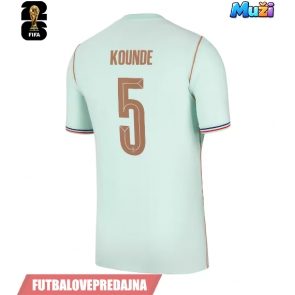 Lacne Muži Futbalové dres Francúzsko Jules Kounde #5 MS 2026 Krátky Rukáv - Preč